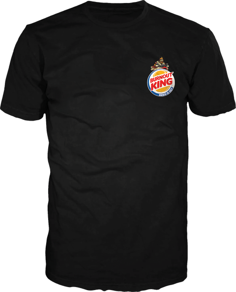 Burnout King Black Tee