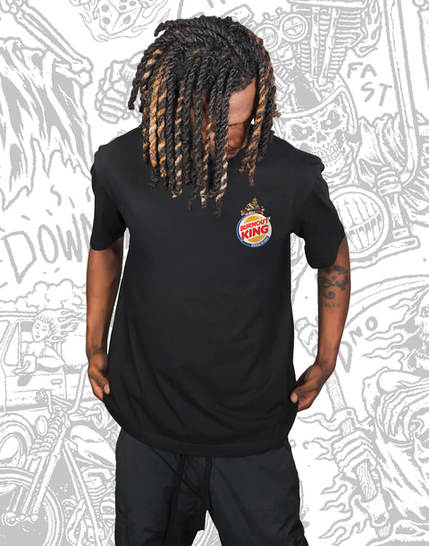 Burnout King Black Tee